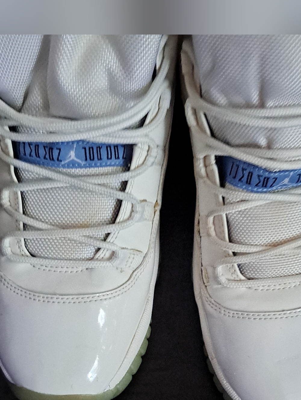 Jordan Kids White and Light Blue Sneakers